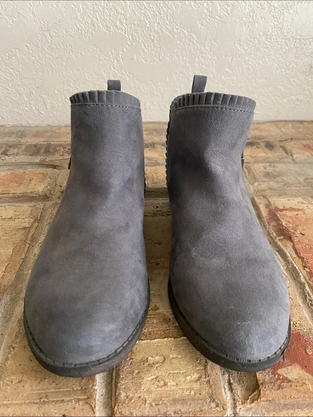 Girls Gray Booties